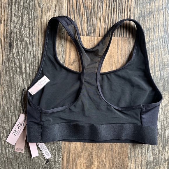 NWT Victoria’s Secret Sport black racerback bra - Picture 3 of 3